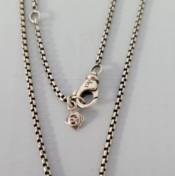 David Yurman Mini Midnight Mélange Diamond Dog Tag Pendant Necklace - Picture 5 of 9